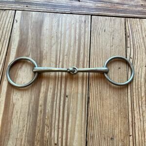 Loose Ring Single Joint Snaffle Horse Bit 5.5”